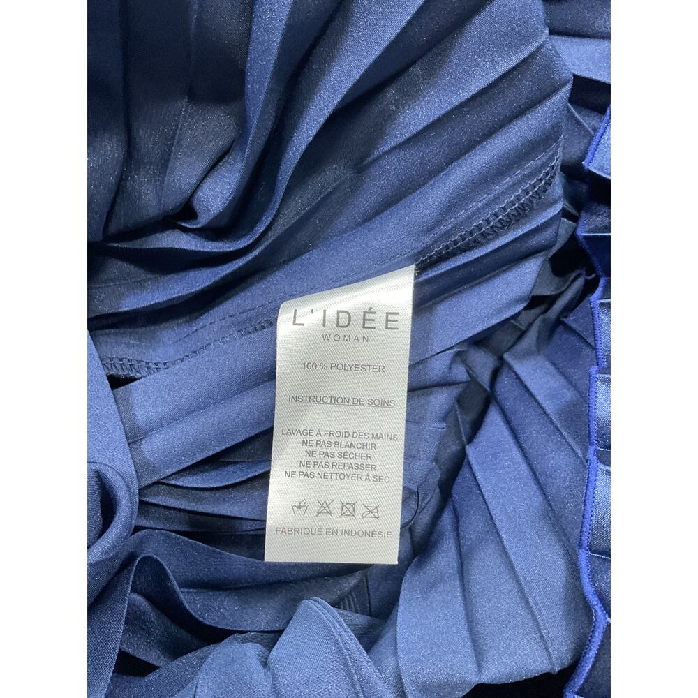 L'Idee 'Gala' Blue Polyester Gown Size 10 / M - NWT - Picture 5 of 5